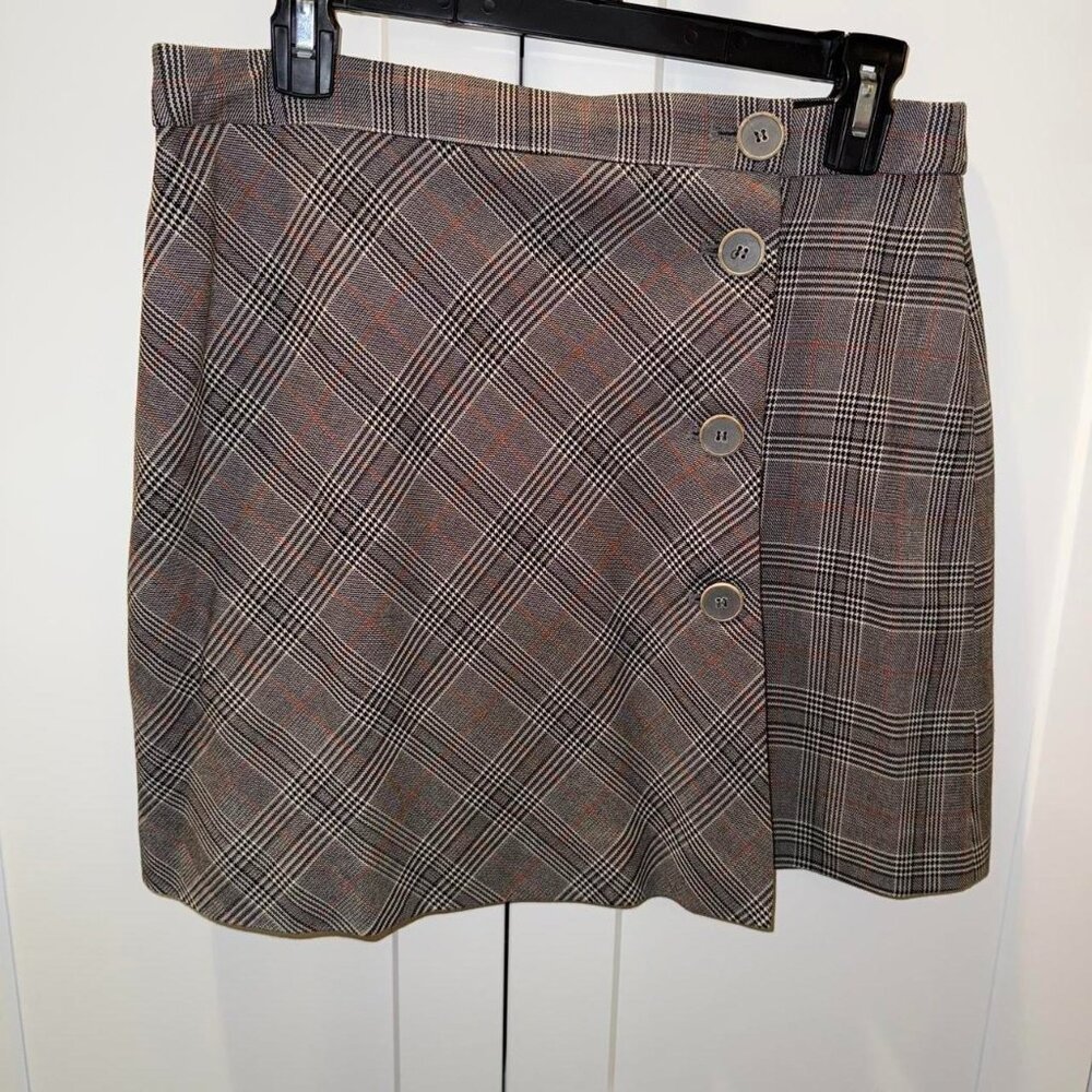 Zara plaid mini skirt